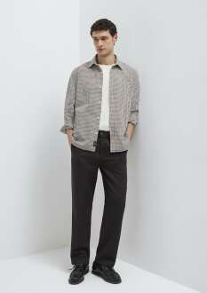 Mavi Beli Lastikli Kahverengi Regular Fit Erkek Pantolon0010557-70219 