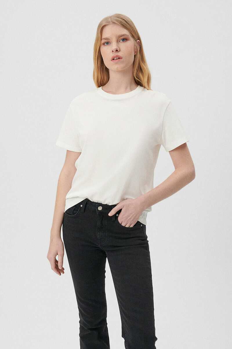 Mavi Beyaz Basic Tişört 1600965-33389 - 1