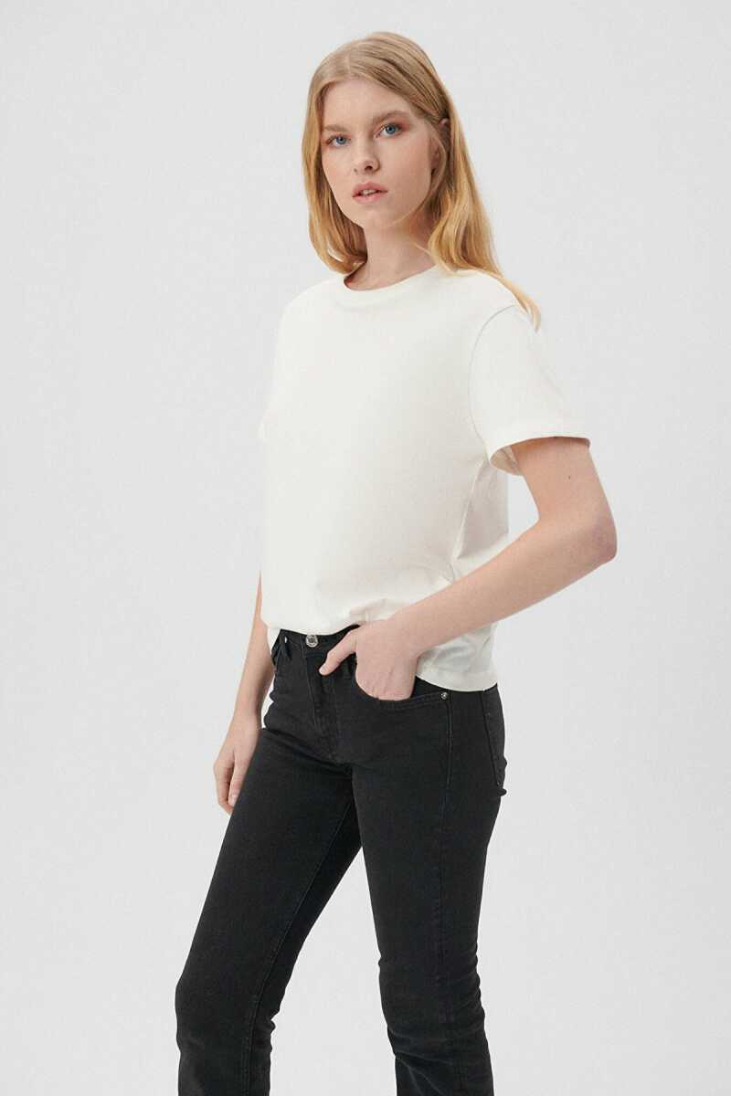 Mavi Beyaz Basic Tişört 1600965-33389 - 3