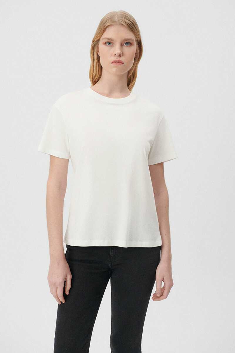 Mavi Beyaz Basic Tişört 1600965-33389 - 5