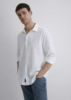 Mavi Beyaz Erkek Gömlek 0211548-70057 