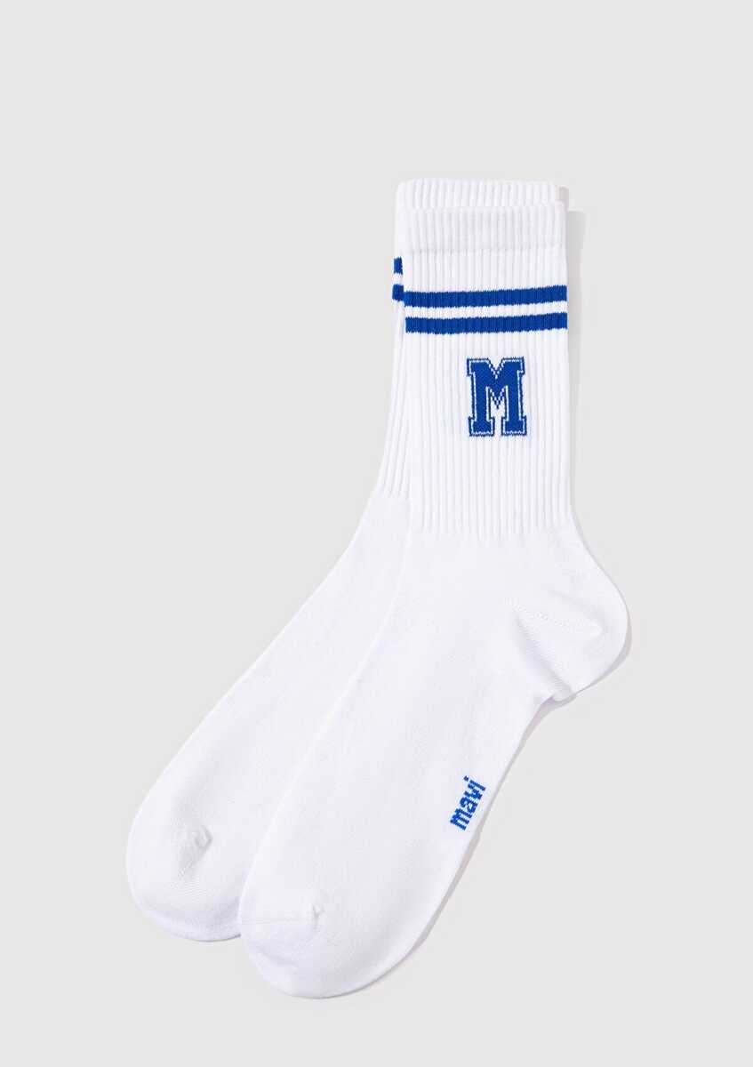 Mavi Beyaz Erkek Soket Çorap 0911108-620 - Mavi (1)