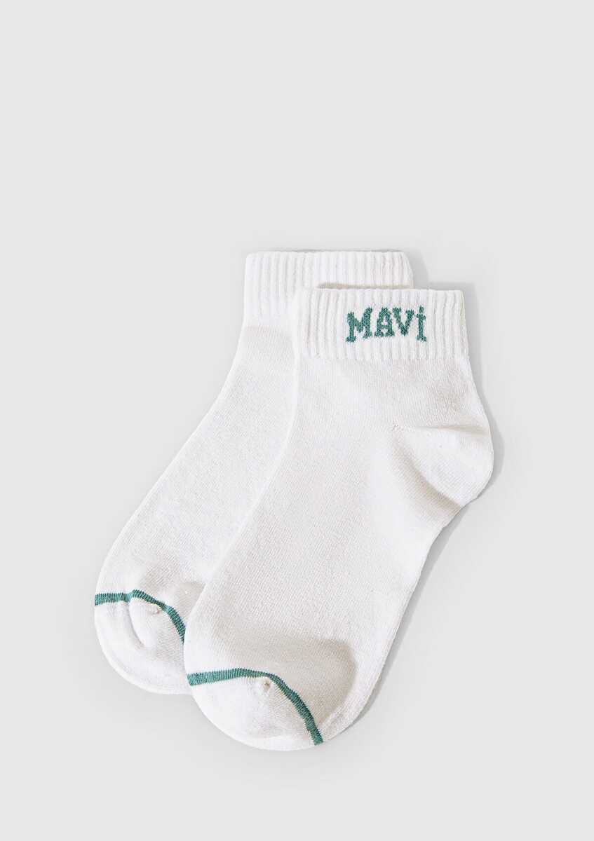 Mavi Beyaz Kadın Patik Çorap 1912785-20843