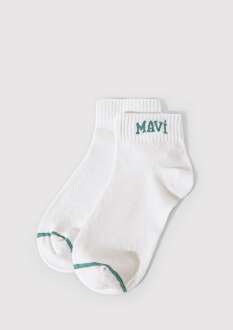 Mavi Beyaz Kadın Patik Çorap 1912785-20843 