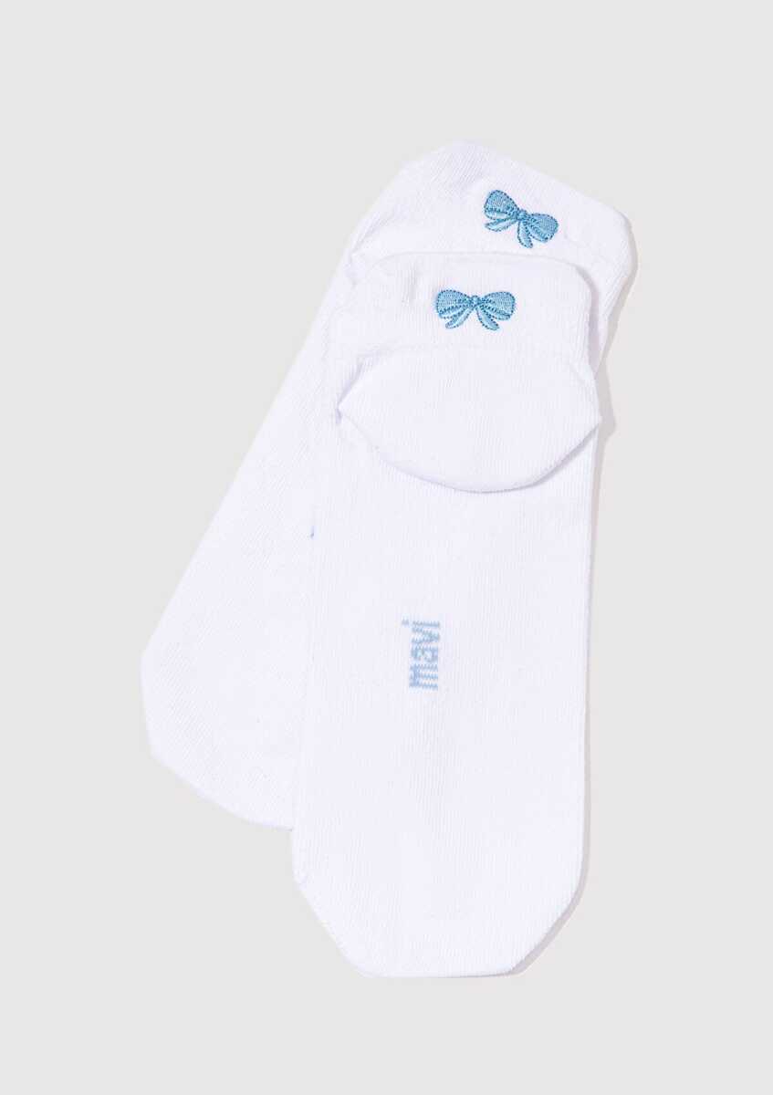 Mavi Beyaz Kadın Patik Çorap 1913164-620 (1)