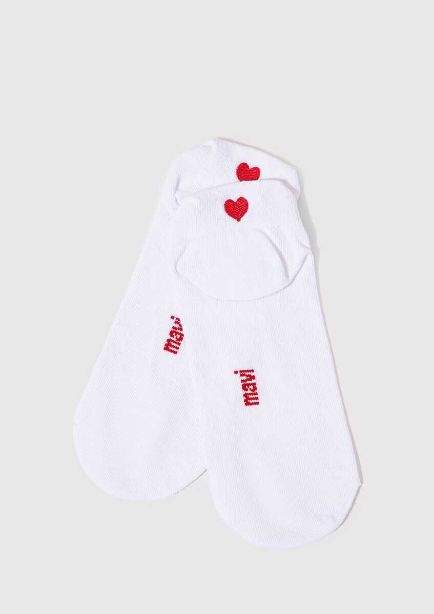 Mavi Beyaz Kadın Patik Çorap 1913165-620