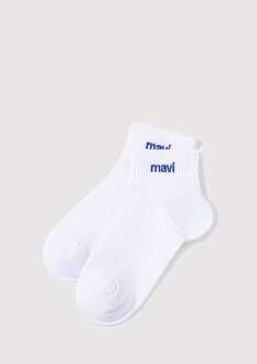 Mavi Beyaz Kadın Soket Çorap 1910331-620 