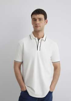 Mavi Beyaz Polo Erkek Tişört 0612648-70057 