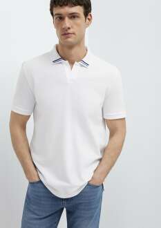 Mavi Beyaz Regular Fit Erkek Polo Tişört 0613368-620