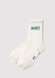 Mavi Beyaz Soket Kadın Çorap 1912726-21649 