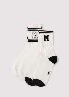 Mavi Beyaz Soket Kadın  Çorap 1913258-620 