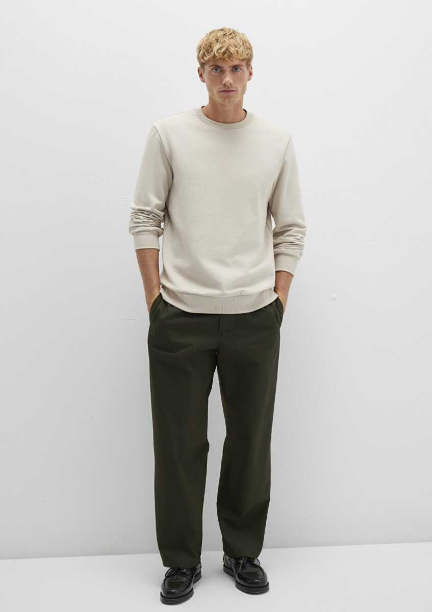 Mavi Bisiklet Yaka Bej Erkek Sweat 0S10457-35111 - 3