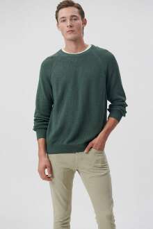 Mavi Bisiklet Yaka Derin Orman Yeşili Erkek Kazak 0710136-71580 