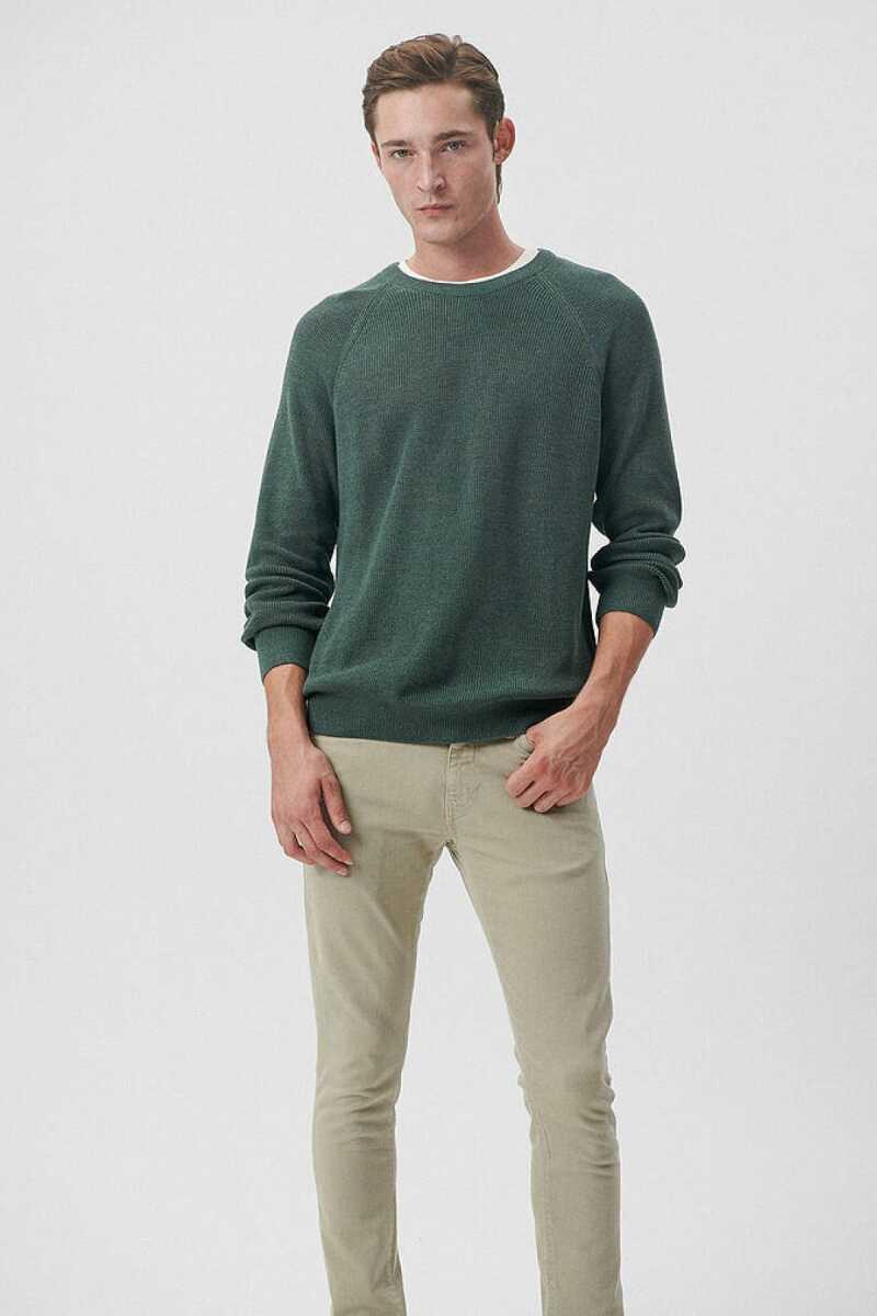 Mavi Bisiklet Yaka Derin Orman Yeşili Erkek Kazak 0710136-71580 (1)