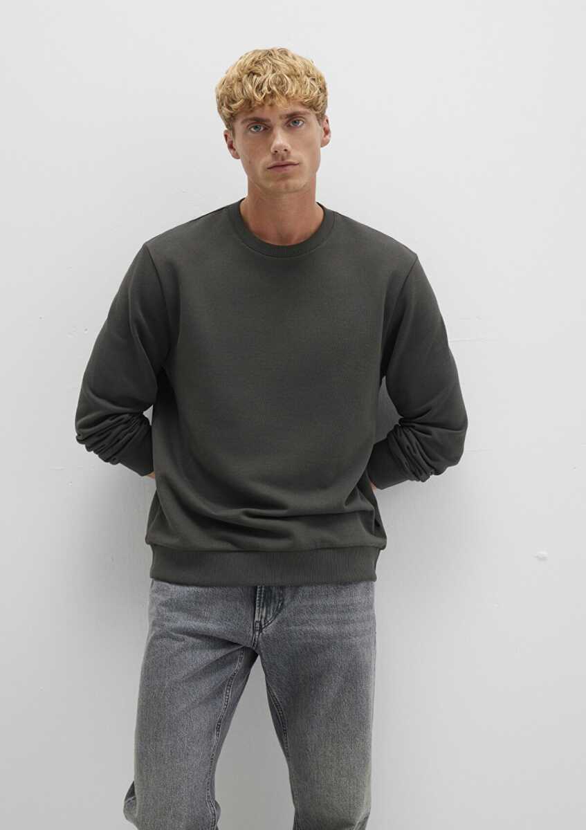 Mavi Bisiklet Yaka Gri Erkek Sweat 0S10421-70090 - 2