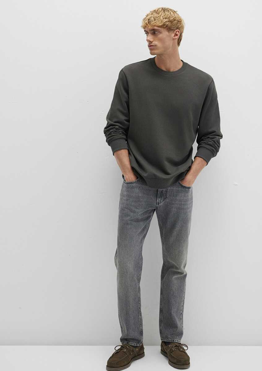 Mavi Bisiklet Yaka Gri Erkek Sweat 0S10421-70090 - 3