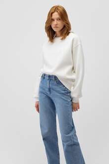 Mavi Bisiklet Yaka Kırık Beyaz Kadın Sweat 1610198-70057 