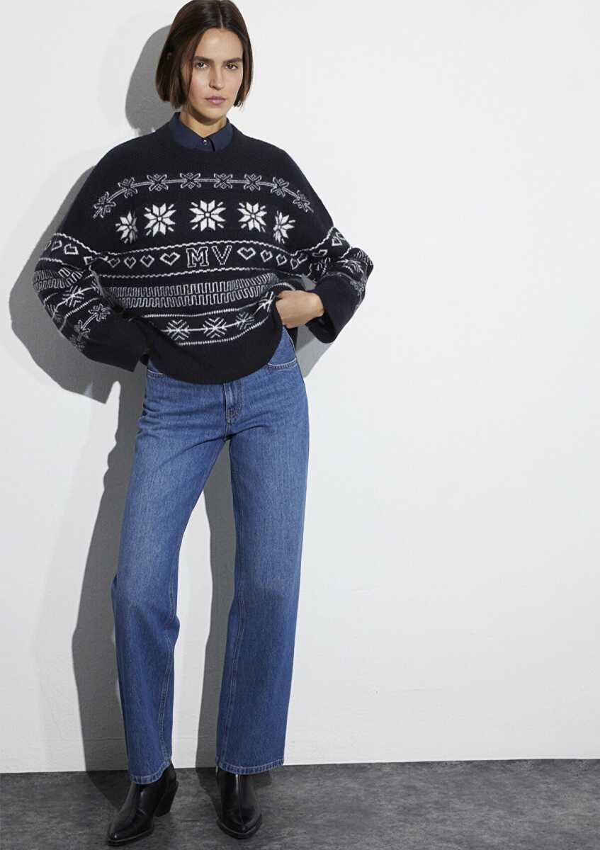 Mavi Bisiklet Yaka Lacivert Kadın Kazak 1710804-84371 - Mavi