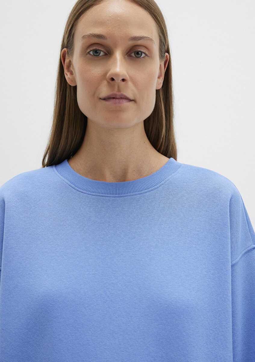 Mavi Bisiklet Yaka Loose Fit Mavi Basic Kadın Sweat 1610198-70790 - 5