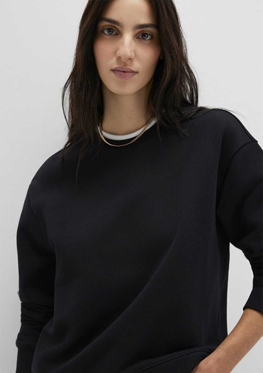 Mavi Bisiklet Yaka Loose Fit Siyah Kadın Sweat 1S10435-900 - 1