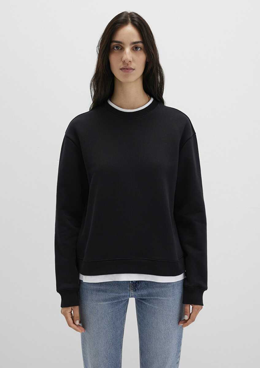 Mavi Bisiklet Yaka Loose Fit Siyah Kadın Sweat 1S10435-900 - 3