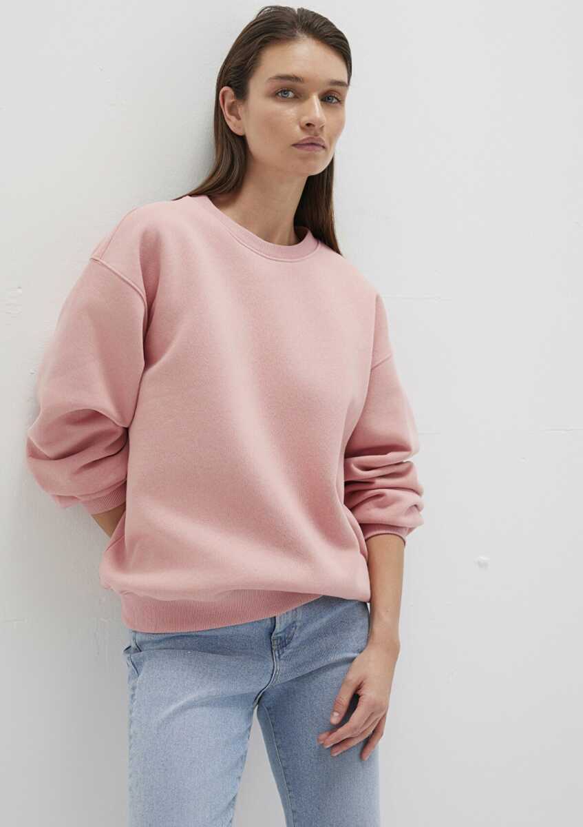 Mavi Bisiklet Yaka Pembe Loose Fit Kadın Sweat 1610198-91003 - 2