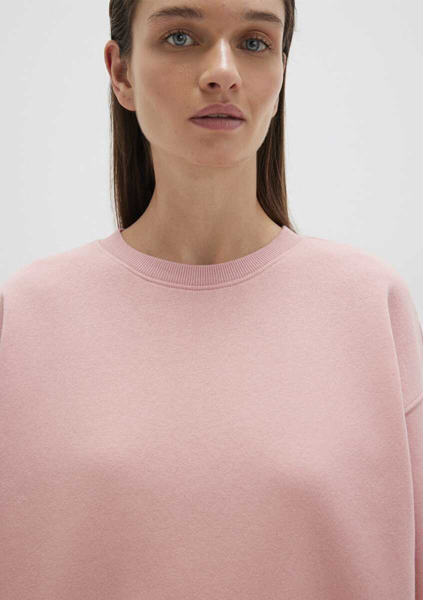 Mavi Bisiklet Yaka Pembe Loose Fit Kadın Sweat 1610198-91003 - 5