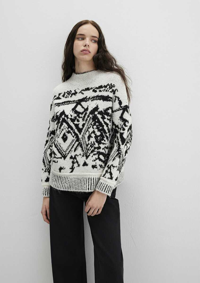 Mavi Bisiklet Yaka Siyah Kadın Kazak 1710805-900 - Mavi