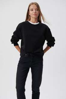 Mavi Bisiklet Yaka Siyah Kadın Sweat 1610198-900 