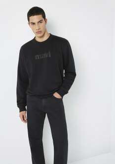 Mavi Bisiklet Yaka Siyah Loose Fit Erkek Sweat 0S10551-900 