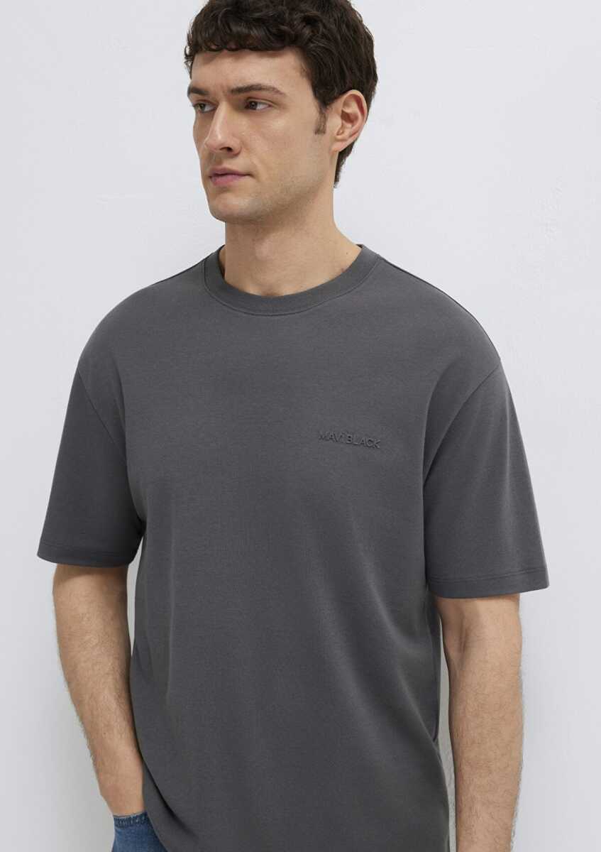 Mavi Black Antrasit Basic Loose Fit Erkek Tişört 0612645-80106 (1)