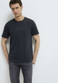 Mavi Black Baskılı Siyah Regular Erkek Tişört 0613270-71379 