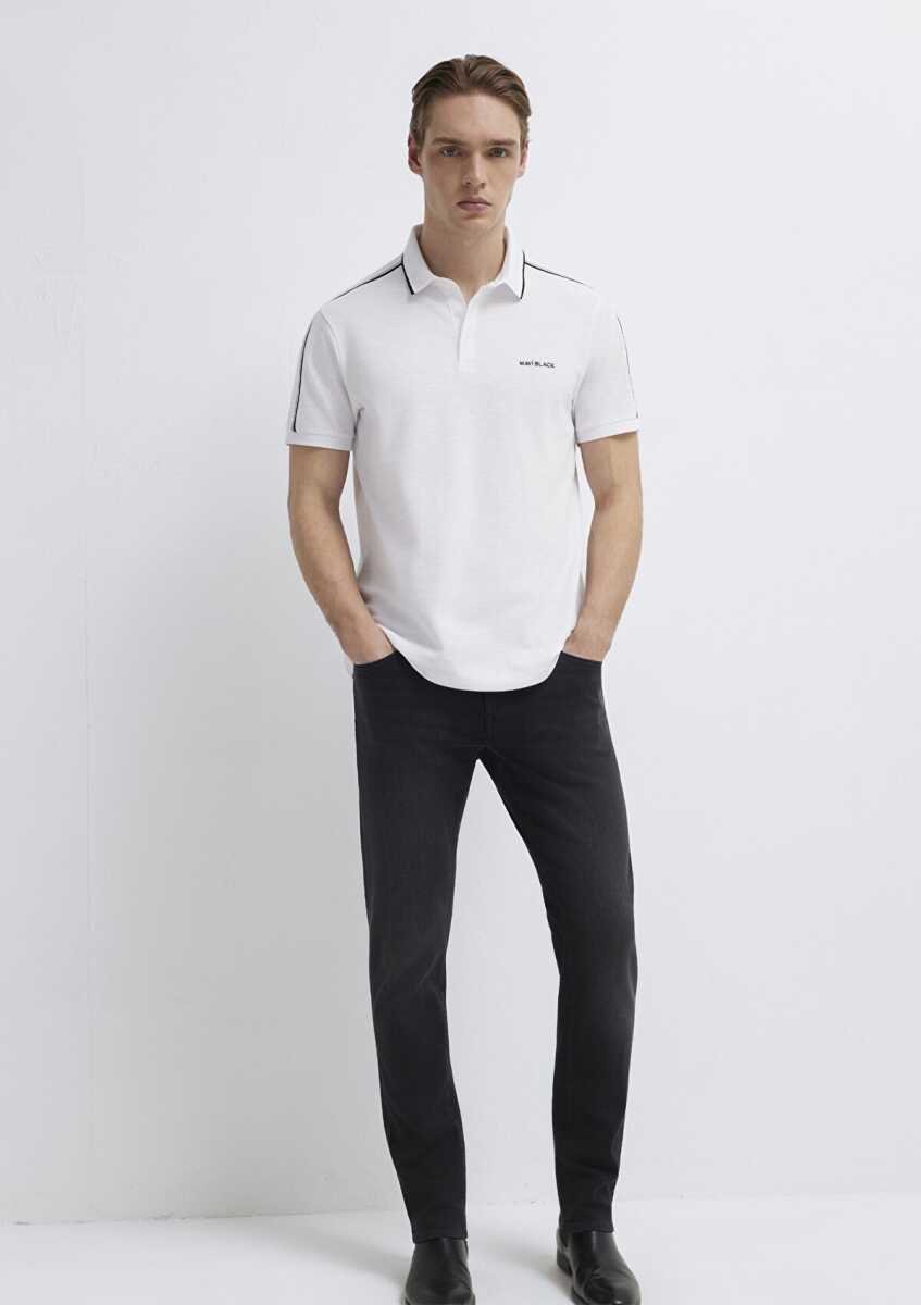 Mavi Black Beyaz Regular Fit Erkek Polo Tişört 0611838-620 - 1