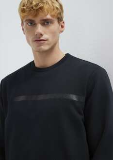 Mavi Black Bisiklet Yaka Siyah Erkek Sweat 0S10528-900 