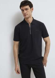 Mavi Black Fermuarlı Siyah Regular Fit Erkek Polo Tişört 0613137-900