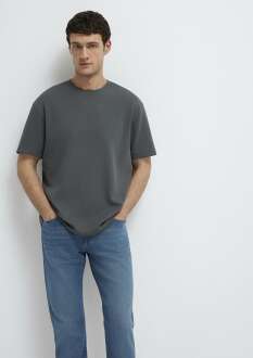 Mavi Black Siyah Gri Loose Fit Erkek Tişört 0612731-70088 