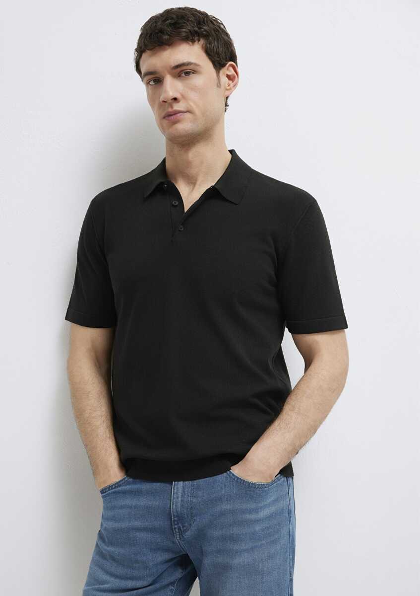 Mavi Black Siyah Triko Erkek  Polo Tişört 0710249-900