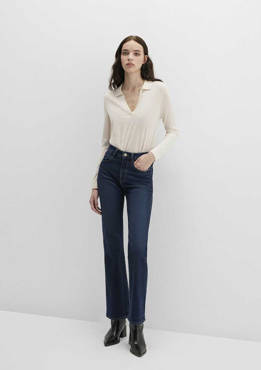 Mavi Blıss Flare Yüksek Bel Kadın Jean Pantolon 101437-91261 - Mavi