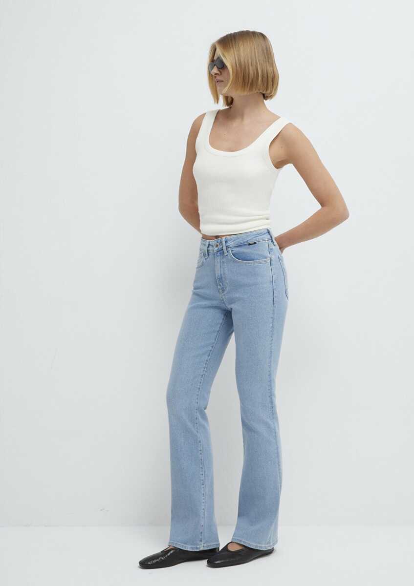 Mavi Bliss Premium Blue Açık Mavi Frare Kadın Jean Pantolon 101437-A3034 - 3