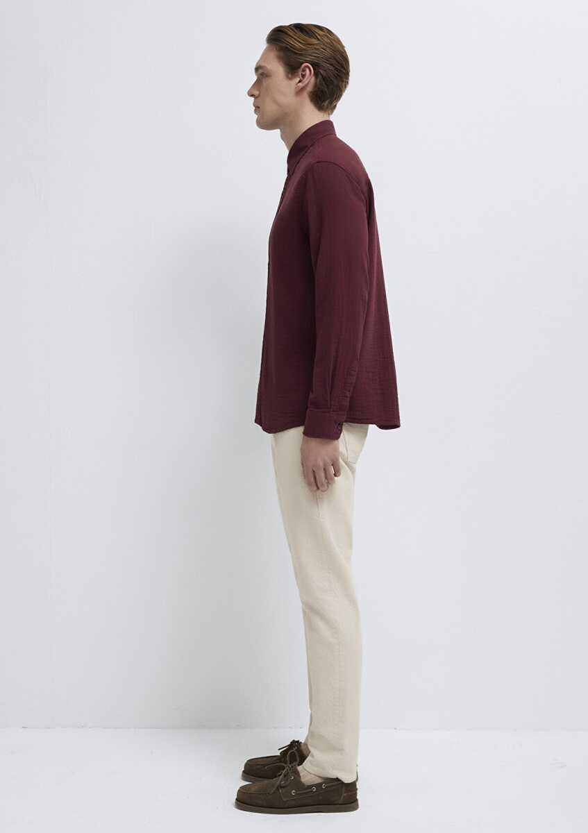 Mavi Bordo Regular Fit Erkek Gömlek 0211518-70426 - 5