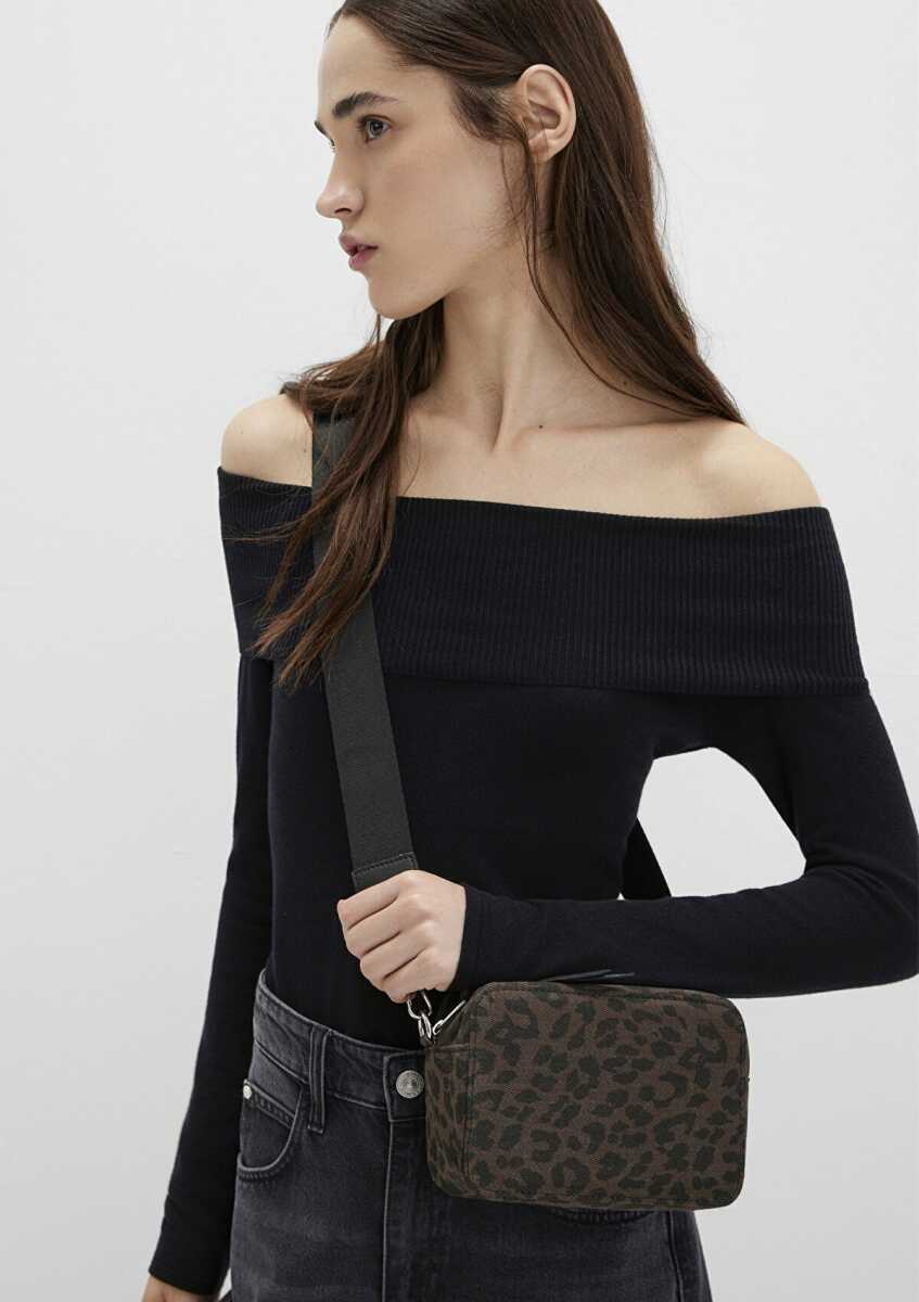 Mavi Çapraz Kahverengi Kadın Çanta 1913811-26823 - Mavi