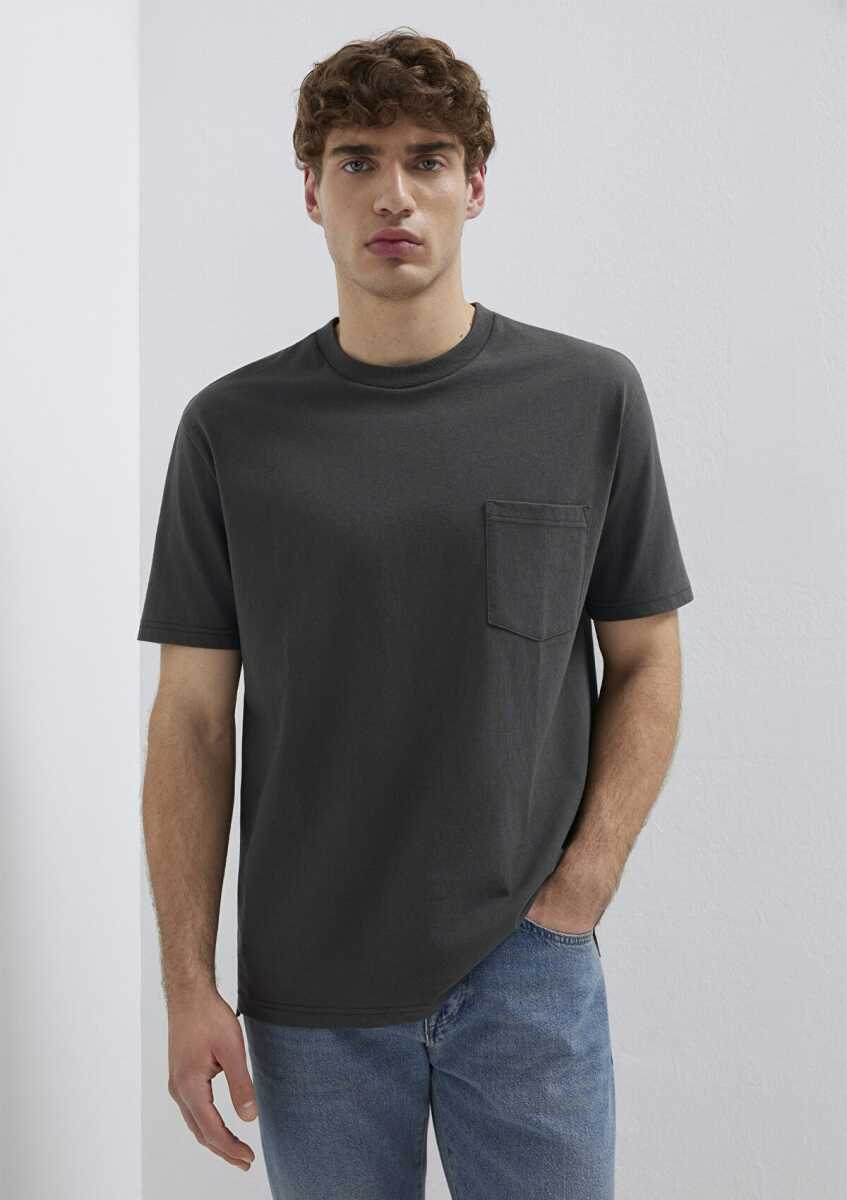 Mavi Cep Detaylı Basic Loose Fit Erkek Tişört066248-71553 (1)