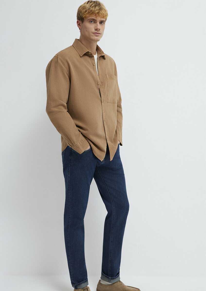 Mavi Cepli Erkek Gömlek 0211827-88616 - Mavi (1)