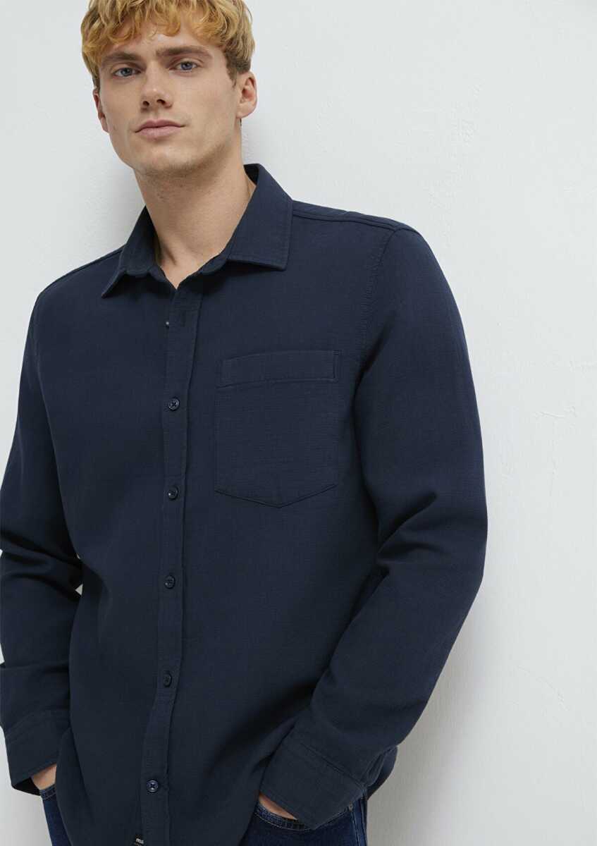 Mavi Cepli Lacivert Regular Fit Erkek Gömlek 0211898-86623 - Mavi