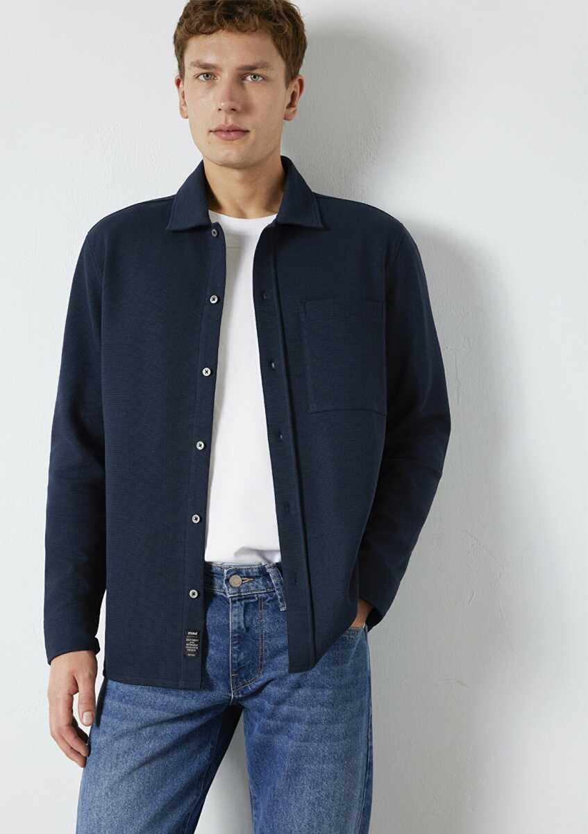 Mavi Cepli Lacivert Regular Fit Gömlek 0211874-70490 - Mavi