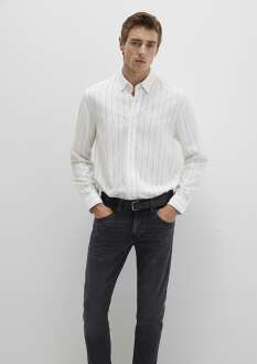 Mavi Çizgili Erkek Gömlek 0211665-90898