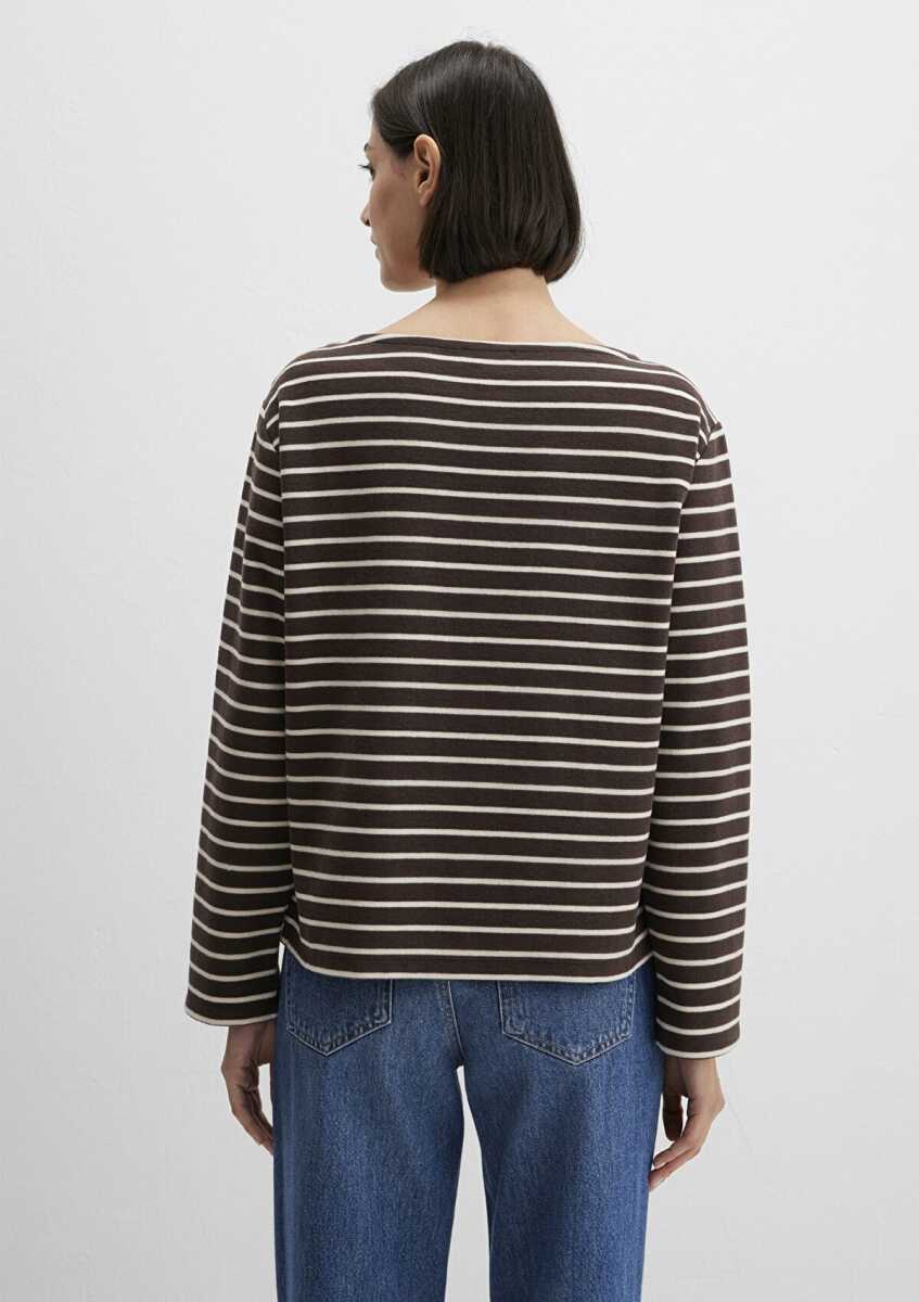Mavi Çizgili Kahverengi Kadın Sweat 1613597-91190 - 5