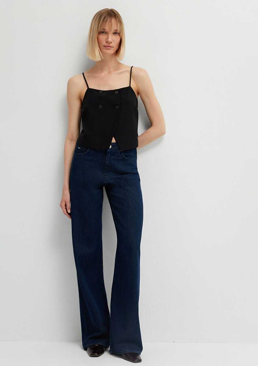 Mavi Crop Siyah Bluz 1211531-900 - 2