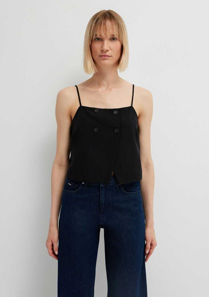 Mavi Crop Siyah Bluz 1211531-900 - 3