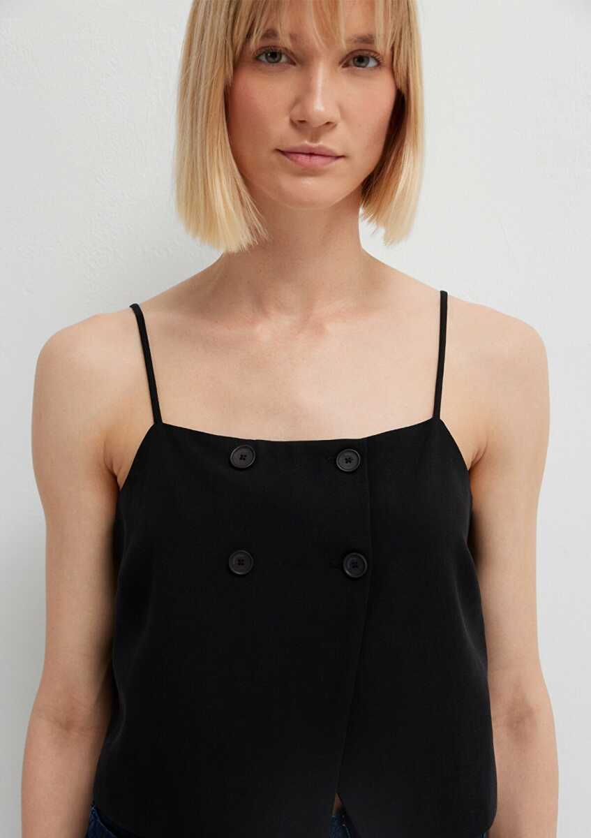 Mavi Crop Siyah Bluz 1211531-900 - 6